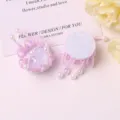Accesorios de cuentas rosas DIY dijes de zapatos de flores hechos a mano para ropa bolsos - Rosa