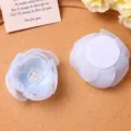 Bonita horquilla de pelo de flor de malla para mujeres, diseño de perlas elegante para verano. - Azul