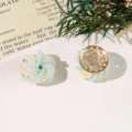 Accesorios DIY de flores de cuentas coloridas con respaldo de malla dorada para detalles. - Blanco Azul
