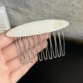 Koreanischer Stil Acetat Haarkamm Haarnadel elegante Haarstyling Zubehoer fuer Damen - Weiß