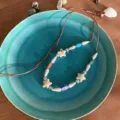 Détail de collier ou de chaîne de taille de perles bohème avec breloques étoiles et perles. - Style A