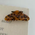 Korean vintage tortoiseshell hair claw clip with sweet love heart design for elegant hairstyles - Tortoiseshell Star Large Hair Claw