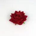 Rode fluwelen roos bloem haarclip, mooie vintage haaraccessoire voor dames en meisjes. - Rood