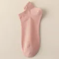 Calzini bassi rosa da donna primavera estate traspiranti calzini corti casual morbidi da giorno - Taglia unica / Rosa