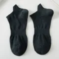 Calzini bassi da uomo a tinta unita traspiranti in cotone corti paio nuovo stile - Taglia unica / Blu scuro
