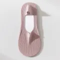 Calzini invisibili rosa da donna, calzini corti estivi sottili in seta di ghiaccio. - colore fagiolo rosso