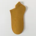 Calzini corti uomo estate in cotone traspirante, giallo senape, comodi e casual da indossare. - Taglia unica / Curcuma