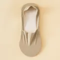 Herren Khaki Eisseide Unsichtbare Bootssocken Sommer Dünne Atmungsaktive Kurze Socken - Einheitsgröße / Khaki