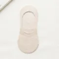 Donna Calzini Invisibili Estivi Traspiranti Antiscivolo Taglio Basso Corti Casual Confortevoli - Taglia unica / Bianco avorio