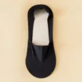 Herren schwarze Eisseide unsichtbare Füßlinge Sommer dünn atmungsaktiv bequeme Sneakersocken - Einheitsgröße / Dunkelblau