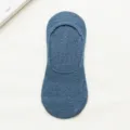 Calzini invisibili bassi da donna, calzini corti estivi blu traspiranti in cotone. - Taglia unica / Azzurro