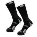 Men's Athletic Basketball Socks Towel Bottom Mid-Tube Shock-Absorbing Black Sport - One Size / 4-Black + White