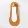 Calzini invisibili ultra scollati da donna gialli corti antiscivolo estivi nuovi - Taglia unica / Colore caramello
