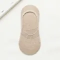 Calzini invisibili beige traspiranti da donna, morbide calze corte estive casual. - Taglia unica / Marrone chiaro