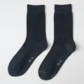 Calze uomo grigio scuro tinta unita, traspiranti sottili primavera estate, taglia 40-45. - 40-45 / Grigio scuro