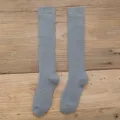 Calze lunghe grigie da donna ginocchio calzettoni maglia stile semplice per inverno moda - Taglia unica / Grigio chiaro