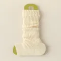 Donne inverno calzini slouch in maglia bianco sporco scaldamuscoli caldi e confortevoli. - Taglia unica / Bianco
