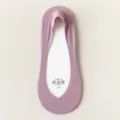 Calzini invisibili in seta di ghiaccio da donna estate bocca ultra bassa antiscivolo - Taglia unica / Viola