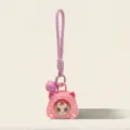 Süßer Katzen-Taschenanhänger Schlüsselanhänger, kreatives Dekor für Taschen und Schlüssel. - Augenwechsel-Katze (Sound-Stil) / Rosa