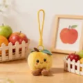 Süßer gelber Apfel Plüsch Anhänger niedliche Cartoon Tasche Zubehör flauschige Puppe - Plüsch-Apfel - Gelb