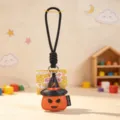 Δερμάτινο μπρελόκ κολοκύθα Halloween με καπέλο μάγισσας χαριτωμένο κρεμαστό τσάντας δώρο - Δερμάτινο Μπρελόκ Halloween - Κολοκύθα