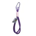 Purple Woven Nylon Rope Keychain Lanyard Carabiner Phone Strap Cute Bag Pendant - Purple