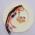 Cute resin pony keychain and bag charm, creative DIY horse pendant for keys and handbags. - Brown