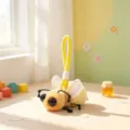 Cute Yellow Bee Plush Toy Keychain Insect Bag Pendant Fluffy Stuffed Animal Ring Charm - Firefly