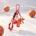 Basketball Keychain Bag Charm Sports Style Cute Pendant Key Ring Accessories Gift - Sports Series Pendant / Basketball