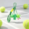 Green tennis keychain cute bag charm sports style keyring pendant gift for women and girls tennis lover - Sports Series Pendant / Tennis Ball