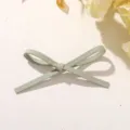 Light green fabric bow DIY accessory detail shot, showing exquisite knot and soft material texture. - Large Size 1 Piece / Green