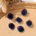Mini dark blue mesh rose flower heads DIY craft accessories clothing decoration floral material wholesale - Dark Blue