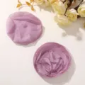 Accesorios de flores de rosa de encaje de malla violeta horquillas DIY collar manualidades - Púrpura