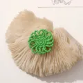 Green beaded daisy flower DIY shoe charm hairpin accessory detail shot for stylish footwear. - Style 34 / 1 Piece