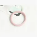 Elastico per capelli rosa spesso fascia per capelli semplice accessorio quotidiano stile. - Rosa Antico