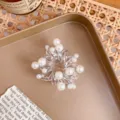 Transparant haarelastiek in telefoonkoord-stijl met parelversiering, stijlvol haaraccessoire. - Kleine Parel Scrunchie / Transparant