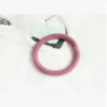 Pink thick hair scrunchie elastic hair band for daily styling and ponytail holder accessory. - Dusty Pink