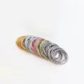 Set di elastici per capelli sottili multicolore per acconciatura quotidiana semplice - 100 Pezzi/Confezione / macaron