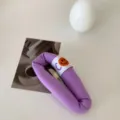 Molletta per capelli viola spugna bolla smiley stile coreano graziosa forcina laterale moda - Viola