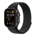 Black nylon woven watch band with smart watch case, durable trail loop strap replacement. - For Apple Watch Series 1-9/SE (38/40/41mm), S10/S11 (42mm) / Black