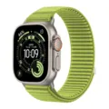 Cinturino di ricambio in tessuto di nylon verde, design sport loop comodo e resistente. - Verde Prato