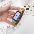 Cinturino di ricambio in metallo di acciaio inossidabile per Huawei Smart Band 11 10, sottile. - Smartband Compatibile: Gen 8/9/10 / Oro