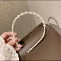 Cerchietto elegante con perle bianche accessorio per capelli dolce per donne moda - Modello C