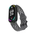 Correa de repuesto de silicona transpirable para pulsera de actividad, comoda y ajuste seguro. - Banda Inteligente Compatible: 8/9/10 / Gris