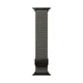 Cinturino in silicone grigio scuro per Apple Watch con motivo a coste e fibbia magnetica. - Compatibile con Apple Watch 1-9/SE: 38/40/41mm - S10/S11: 42mm / Marrone