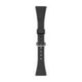 Cinturino per orologio in pelle nera sottile di ricambio compatibile, elegante. - Adatto per Apple Watch Serie 1-9 SE: 38/40/41 mm - S10/S11: 42 mm / 1# Nero (fibbia argento)