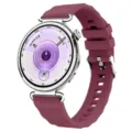 Antallaktiko louraki silikonis gia smartwatch, se bordin xroma me klasiki agrafa. - 18mm (γενικής χρήσης για smartwatch 41) / Μπορντό