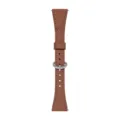 Cinturino in pelle marrone compatibile con smartwatch, materiale di alta qualità e fibbia resistente. - Adatto per Apple Watch Serie 1-9 SE: 38/40/41 mm - S10/S11: 42 mm / 4# Marrone rossiccio (fibbia argento)