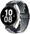 Cinturino di ricambio in nylon intrecciato per smartwatch con pratica fibbia magnetica. - 18mm / 3 Nero sfumato