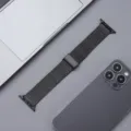 Cinturino per orologio in maglia di acciaio inossidabile, compatibile smartwatch, colore nero. - 38/40/41mm / Nero